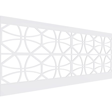 Ekena Millwork 40"H x 94 1/2"W Haswell PVC Wainscot Paneling Kit WPK40X94HWL